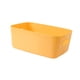 thumbnail image 4 of Cesta de almacenamiento de escritorio, organizador de maquillaje con asas, contenedor de almacenamiento multifuncional y elegante, estantes Amarillo, 4 of 9