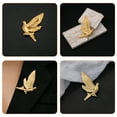 thumbnail image 2 of MOVTOTOP Suit Brooch Decorative Lapel Pin Clothes Brooch Pigeon Shape Collar Pin Lapel Pin, 2 of 7