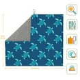 thumbnail image 3 of Naloa Cute Turtle Dish Drying Mat for Kitchen Counter, Heat Resistant Drainer Mats, Absorbent Draining Mat,Dish Rack Pad,16"x18", 3 of 8
