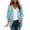 Light Blue-1, variant on Women's Open Front Cardigan Boho Top Lightweight Floral Print Cardigan Capes 3/4 Sleeve Blouse Casual Duster Jacket