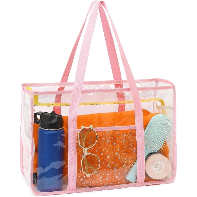 Mesh Beach Bag, Extra Large Beach Tote with Zipper Pocket Pool Bag for Cruise/Swim/Vacation Essentials