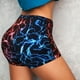 thumbnail image 4 of Fotbe Red And Blue Lightning Shorts Sin Costuras – Shorts Deportivos de Cintura Alta para Mujer, Elásticos para Gimnasio, Yoga, Running o Ciclismo-Large, 4 of 8