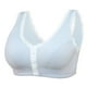 thumbnail image 2 of Gibobby Brasier de Cierre Frontal Ropa interior de mujer Hebilla frontal Ropa interior bordada Sujetador dee algodón recogido sin sujetador de anillo de(Gris,44), 2 of 5