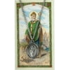 Pewter Saint St Patrick Medal with Laminated Holy Card, 1 1/16 Inch