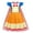 A03651-Orange45A70, variant on Benylion Princess Anna Dress With Cape Girls Birthday Party Cosplay Costume Toddler Ruffle Sleeve Fancy Outfit for 7-8 Years