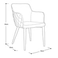 thumbnail image 2 of Silla Ocasional Senia PU Negro – Silla Moderna Decorativa, Asiento en PU, Diseño Contemporáneo y Elegante, 2 of 2
