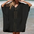 thumbnail image 4 of Summer Clearance Sale! TMOYZQ Women's Crochet Swimsuit Cover Up Hollow Out Oversized Beach Cover Ups Loose Kaftan Dresses Swimwear Bathing Suit Cover Ups, 4 of 6