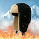 thumbnail image 1 of Sombrero de bombardero de invierno Gorra de esquí Orejeras a prueba Clima frío Térmico Cálido Trapper Sombrero para Escalada Negro, 1 of 8