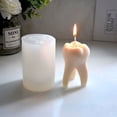 thumbnail image 3 of Milue Large Teeth Candle Silicone Mold for Handmade Desktop Decoration Candle Mould, 3 of 8