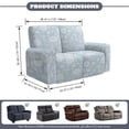 thumbnail image 2 of Xixirimido Recliner Sofa Covers Recliner Chair Covers Loveseat Recliner Slipcovers with Pockets Washable Furniture Protector with Elastic Bottom, Vintage Ditsy Floral, 2 of 8