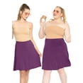 thumbnail image 2 of Stretch Is Comfort Women's Knee Length A-Line Flowy Skirt | Adult Xsmall- 5x, 2 of 6