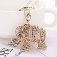thumbnail image 2 of Elephant Keychain for Women, Crystal Rhinestone Key Ring Purse Bag Charm Pendant Holiday Gift, 2 of 5