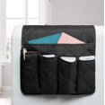 thumbnail image 3 of 1 reposabrazos de sofá negro, bolsillos de escritorio, bolsas colgantes para asiento, bolsas de noche perezosas, bolsas de almacenamiento creativas, bolsas de supermercado con control remoto para periódicos oso de fresa Electrónica, 3 of 5