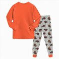 thumbnail image 5 of TOWED22 Toddler Baby Boy Clothes Cute Fall Winter Outfit 6 12 18 24M 3T Letter Print Long Sleeve Sweatshirts and Jogger Pants Set Size:2-3 Y,Color:Red, 5 of 7