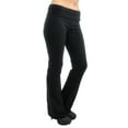 thumbnail image 3 of Vivian's Fashions Yoga Pants - Extra Long, Misses Size (Black, XXS), 3 of 5