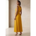 thumbnail image 2 of Jessica London Women's Plus Size Stretch Cotton Side Tie Maxi Dress, 2 of 3