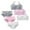 White/Pink/Gray, variant on Girls' Training Bra Set – 6 Piece Cotton Cami Bralette and Briefs Underwear