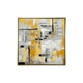 thumbnail image 4 of 40" x 40" Abstract Framed Wall Art with Gold Frame, by DecMode, 4 of 6