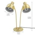 thumbnail image 2 of Commercial Food Warmer Lamp, Dual Head Gold Stainless Steel 500W with Bulbs, 2 of 11