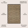thumbnail image 2 of Alfombra Jonathan Y Madrid vintage con filigrana negra y caqui, 120 cm, 2 of 7