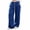 Blue, variant on Womens Pants Lace Patchwork Elastic Tie Waist Trendy Casual Fall Comfy Wide Leg Sweatpants with Pockets (XL, Red)