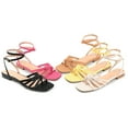 thumbnail image 5 of Journee Collection Womens Indee Ankle Wrap Low Block Heel Sandals, 5 of 6