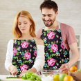 thumbnail image 3 of Pioneer Flower Floral Print Pattern Apron-Garden Aprons for Women with Pockets-Cotton Linen Waterproof Kitchen Cooking Gardening Aprons Adjustable for Kitchen,Cooking,BBQ and Salon 33x27 Inch, 3 of 7