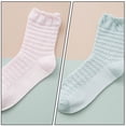 thumbnail image 4 of 5 pares de calcetines suaves de confinamiento de verano de primavera calcetines de encaje ondulados sueltos bucales calcetines, 4 of 6