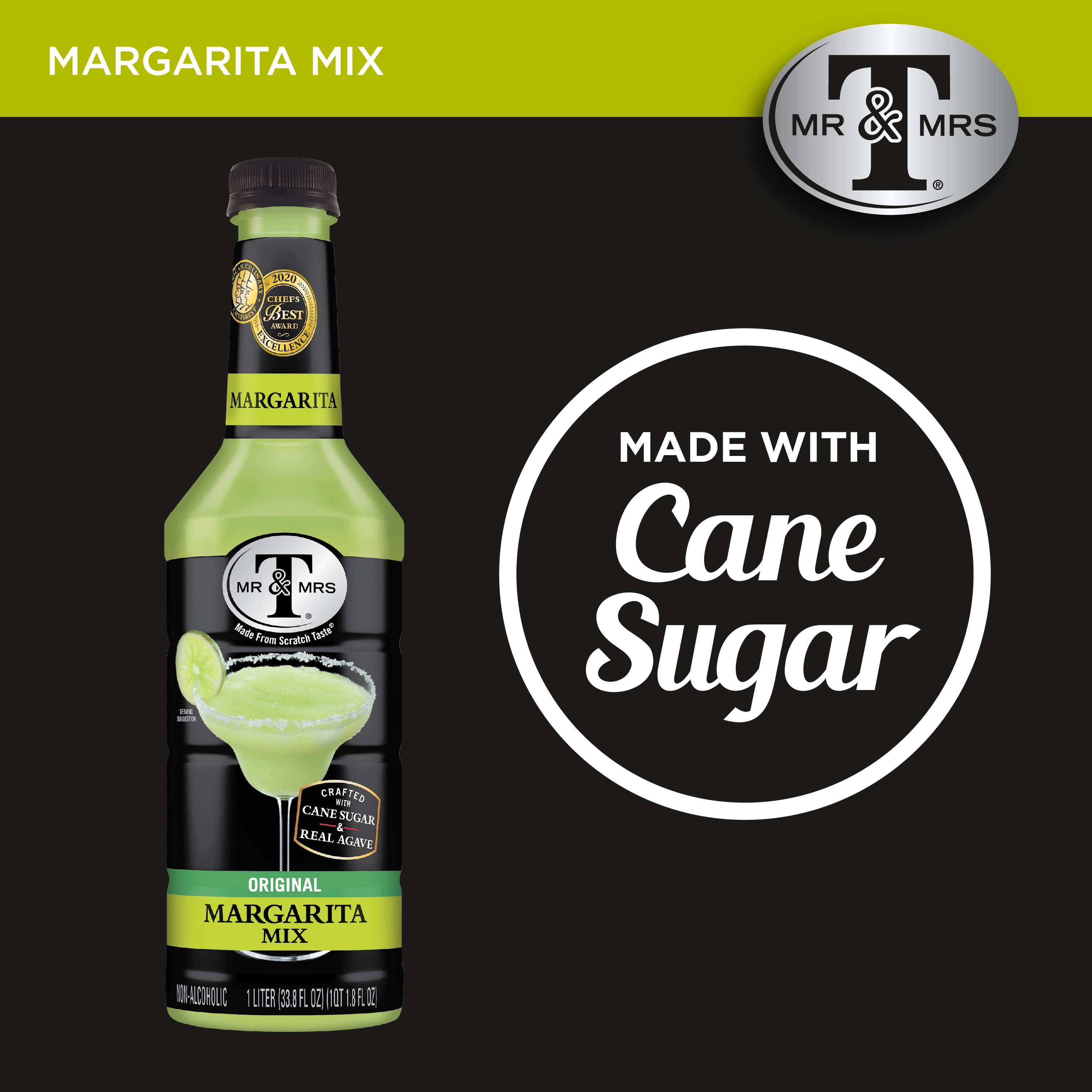 Mr & Mrs T Cane Sugar Margarita Mix, 5.5 fl oz, 8 Pack Cans