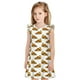 thumbnail image 1 of Fotbe Pizza Vestido de Dormir para Niñas de 3 a 10 Años, Mangas Cortas, Estilo Princesa, Pijama Camisón con Mangas Voladas-Medium, 1 of 6