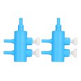 thumbnail image 1 of YIXIGGC 2pcs Fish Tank Air Splitter Air Pipe Distributor Aquarium Oxygen Pump Adapter Accessory 2 Way XC921-9024, 1 of 9