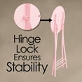 thumbnail image 4 of Lavish Home Backless 24-Inch Folding Stool with 225lb Capacity (Pink), 4 of 9