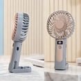 thumbnail image 3 of Rechargeable Handheld Fan, Portable Desk Fan USB Powered, Mini Personal Fan with 3 Speed Adjustments, Compact Dual-Use Cooling for Home, Office, and Outdoor Use, 3 of 7
