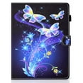 thumbnail image 2 of Universal 10" Tablet Case Flip Painted Leather Folio Stand Cover For iPad 9.7/Samsung Tab A 10.1/Amazon Fire HD 10.1/ iPad 10.2 and More 9.5-10.5 inch Tablet,Purple Butterfly, 2 of 9
