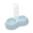 thumbnail image 2 of 2 in 1 Pets Water and Food Bowl Set, Feeder Automatic Waterer Bottle Pet Feeding Blue, 2 of 8