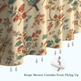 thumbnail image 6 of Pioneer Flower Floral Print Pattern Shower Curtain 84”x72", Bathroom Decorative Shower Curtain Set with 12 Hooks, Waterproof Washable, 6 of 6