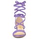 thumbnail image 2 of Sandalias de tacón Allegra K punta Abierta Mediana grueso con Cordón para Mujer Púrpura 38, 2 of 6