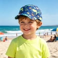 thumbnail image 6 of Karoyedx Baseball Caps for Boys Toddler Baseball Cap UV Protection Outdoor Adjustable Dinosaur Hat for Kids Boys Girls Yellow Size,2-6 Years, 6 of 7