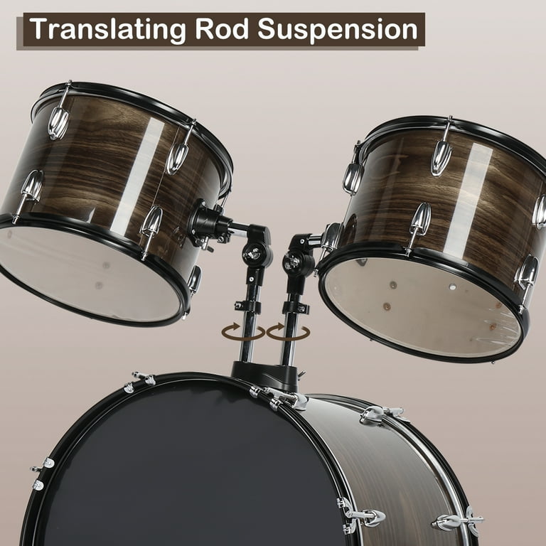 Ktaxon Full Size Adult Drum Set, 5-Piece Drum Kit with Bass Drum