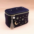 thumbnail image 2 of Neceser cosmético HUOGUO Cute Star bordado en terciopelo, 2 of 5
