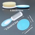 thumbnail image 2 of Cepillo Para El Cabello De Bebé Y Cepillo Para Costra Láctea De Silicona Para Recién Nacidos Y Niños Pequeños, Cerdas De Cabra Suaves Naturales, Ideal Para Costra Láctea, Regalo Perfecto Para Registro, 2 of 5
