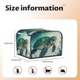 thumbnail image 2 of Rateoe Watercolor Turtle1 Pattern Toaster Covers 4 Slice Wide Slot,Bread Machine Cover,Bread Dust Cover & Fingerprint Protection,Appliance Covers, 2 of 6
