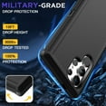 thumbnail image 6 of AICase For Samsung Galaxy S24 Ultra Case Heavy Duty Rugged Shockproof Protective Phone Cover ,Black, 6 of 13