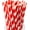 Red, variant on 100 Pack Red Straws, Disposable Red and White Biodegradable Paper Striped Straws for Cocktail, Milkshake, Coffee, Lemonade (0.24" x 7.75")