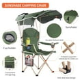 thumbnail image 3 of VTOY Camping Chair with Canopy Portable Canopy Camping Chairs with Shade for Outside Folding Beach Chairs with Shade for Adults(Olive Green), 3 of 8