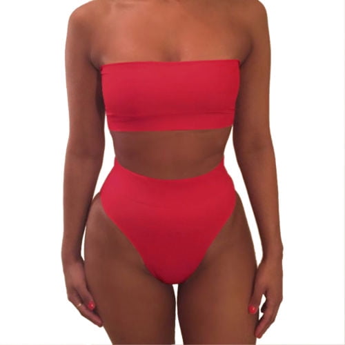 strapless bikini sets