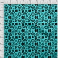 thumbnail image 4 of oneOone Polyester Spandex Turquoise Blue Fabric Abstract Sewing Fabric By The Yard Printed Diy Clothing Sewing Supplies 56 Inch Wide, 4 of 4