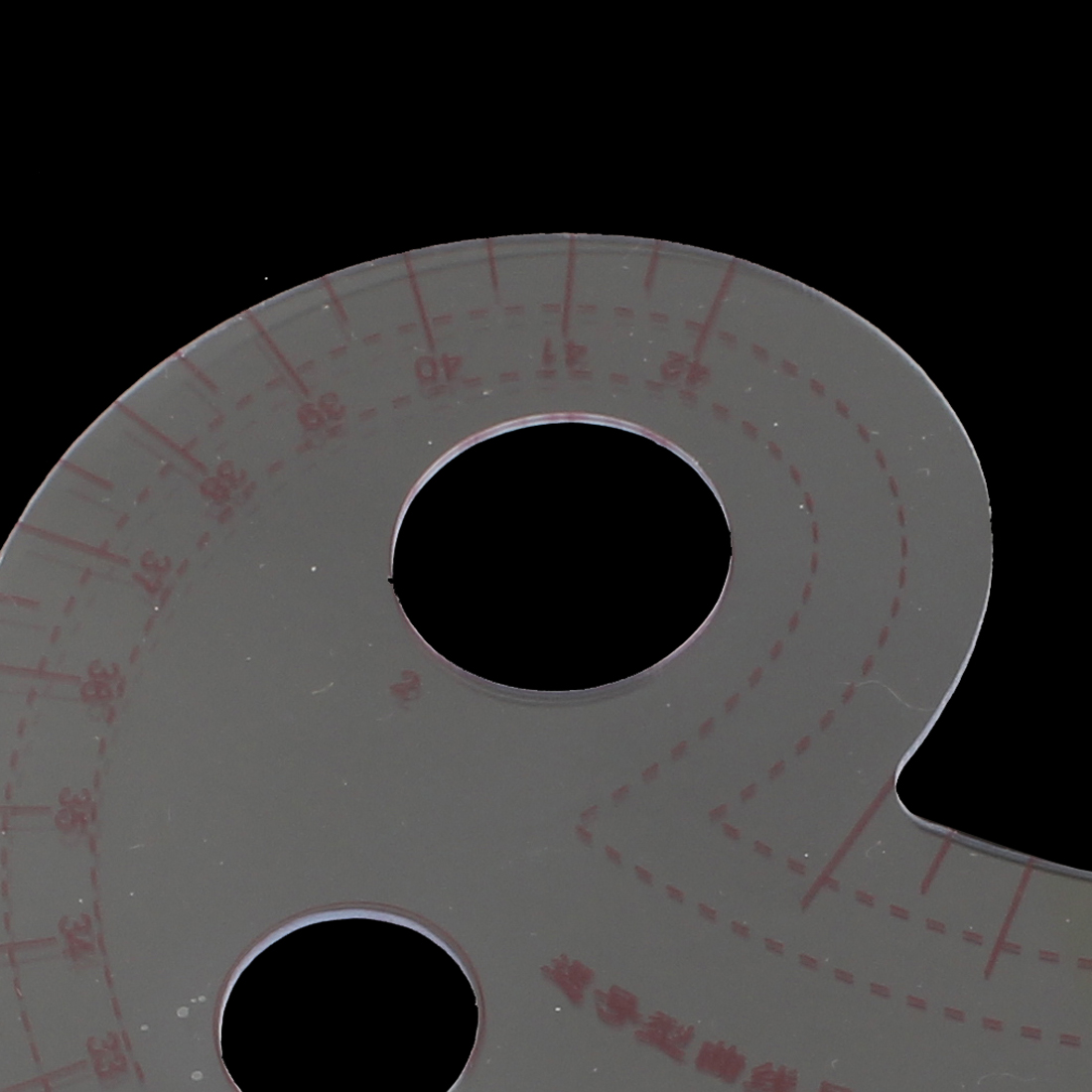 Unique Bargains 42cm Clear French Comma Shaped Curve Ruler for Pattern Making