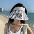 thumbnail image 3 of Sun Visors Hat with Fan for Women, Fan Visor Hat, USB Charging Hat Fans That Blow Cold Air, Solar Fan Hats for Women, Large Area Sun Protection Set-D White, 3 of 7