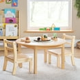 thumbnail image 2 of Guidecraft EdQ Toddler Table- Natural: Round Wooden Activity Table for Kids, 30" Diameter, 18" Height | Kids Desk for Preschool, Daycare & Playroom, 2 of 5